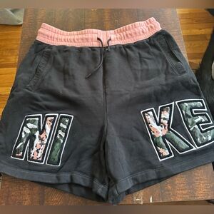 Nike Black and Pink Shorts